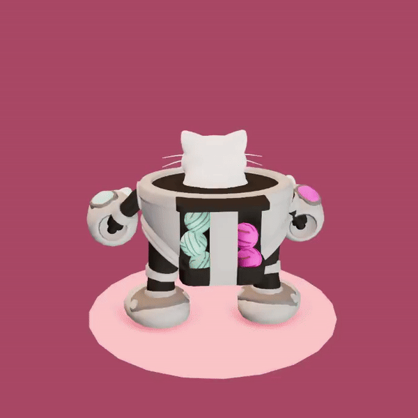 Jump: Everything streches here! This animation can be cut up into multiple parts: jumping up, highest point, a fall loop and landing.